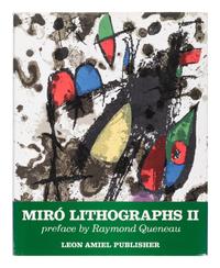 MIRÓ, Joan (1893-1974). Joan Miró. Lithographs . Vol.I: New York: Tudor Publishing Company, 1972; Vol.II: New York: Léon Amiel Publisher, 1975; Vols.III & IV: Paris: Maeght Éditeur, 1977, 1981.