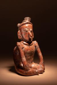 A Colima Terracotta Seated Figure