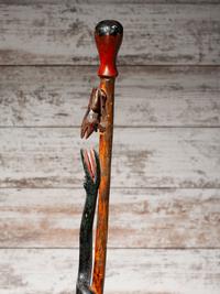 Sioux Carved Zoomorphic Staff