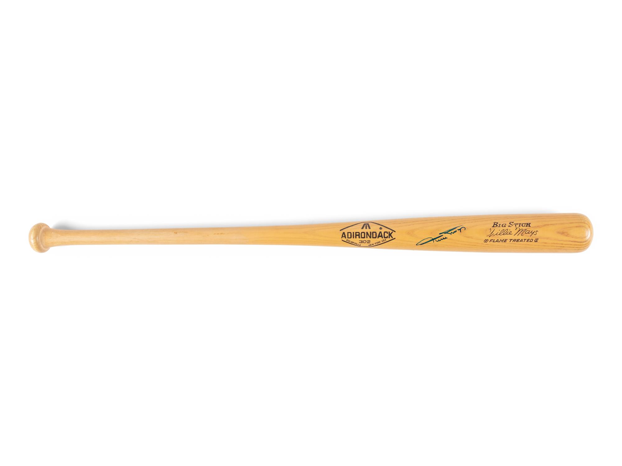 A Willie Mays Signed Autograph Bat (Beckett Authentication Services Letter)