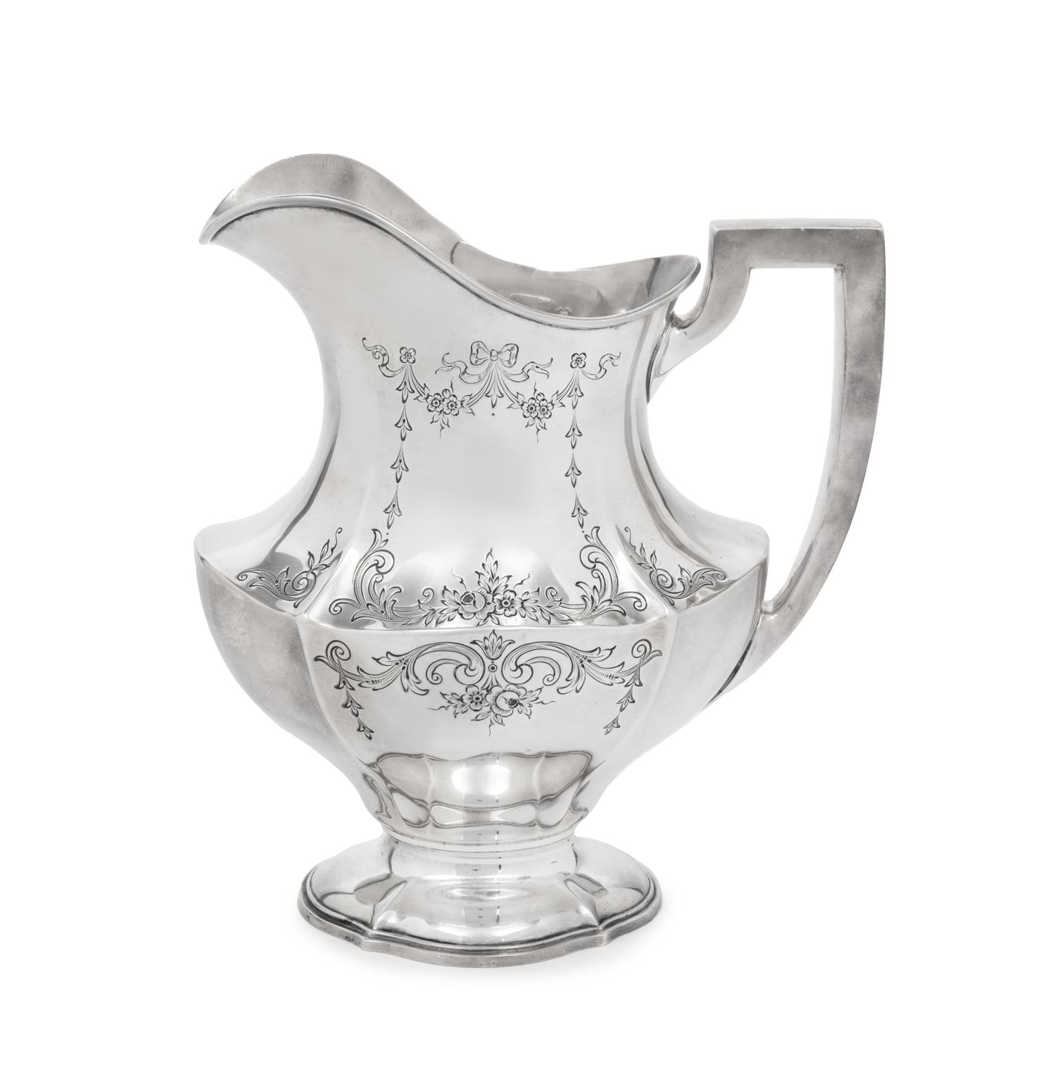 An American Silver Water Pitcher