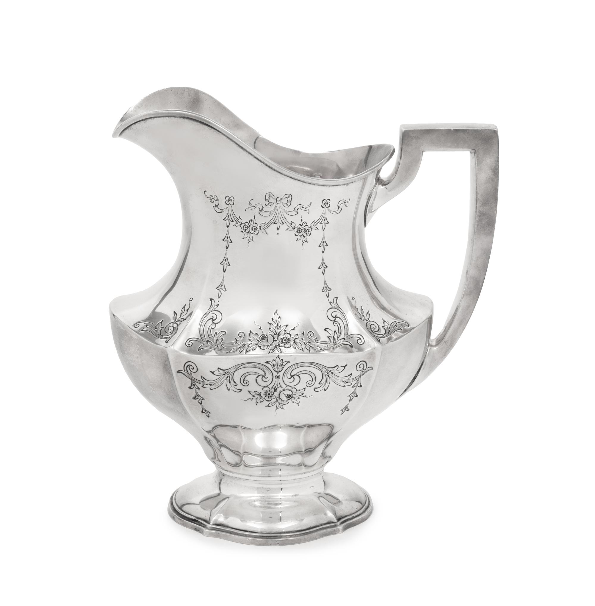 An American Silver Water Pitcher