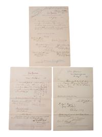 [CIVIL WAR] -- [NAVY]. US Navy signatures. [With:] Benjamin Butler ALS to Admiral Farragut.