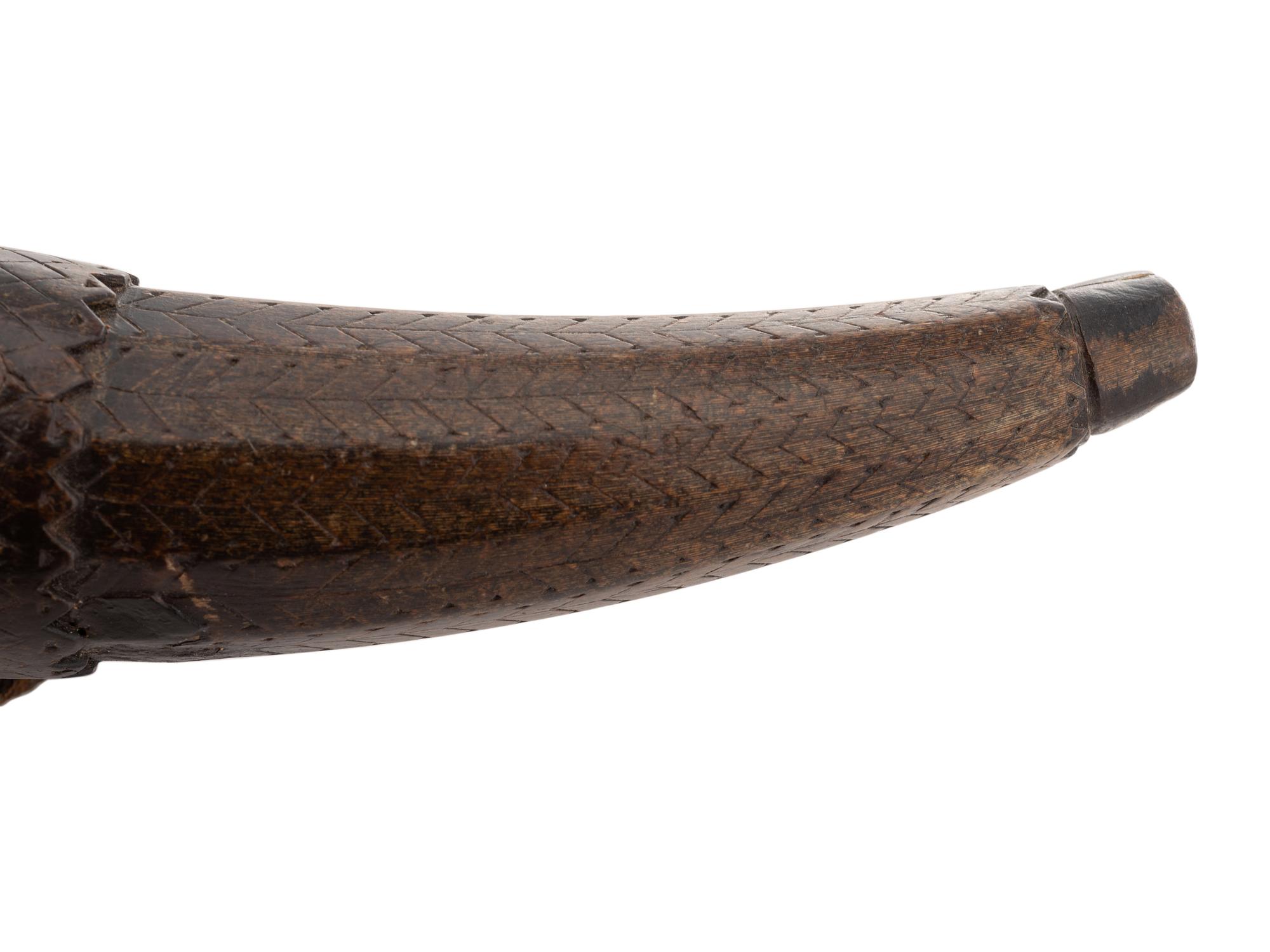 Pair of Early Mexican or Southwestern Powder Horns