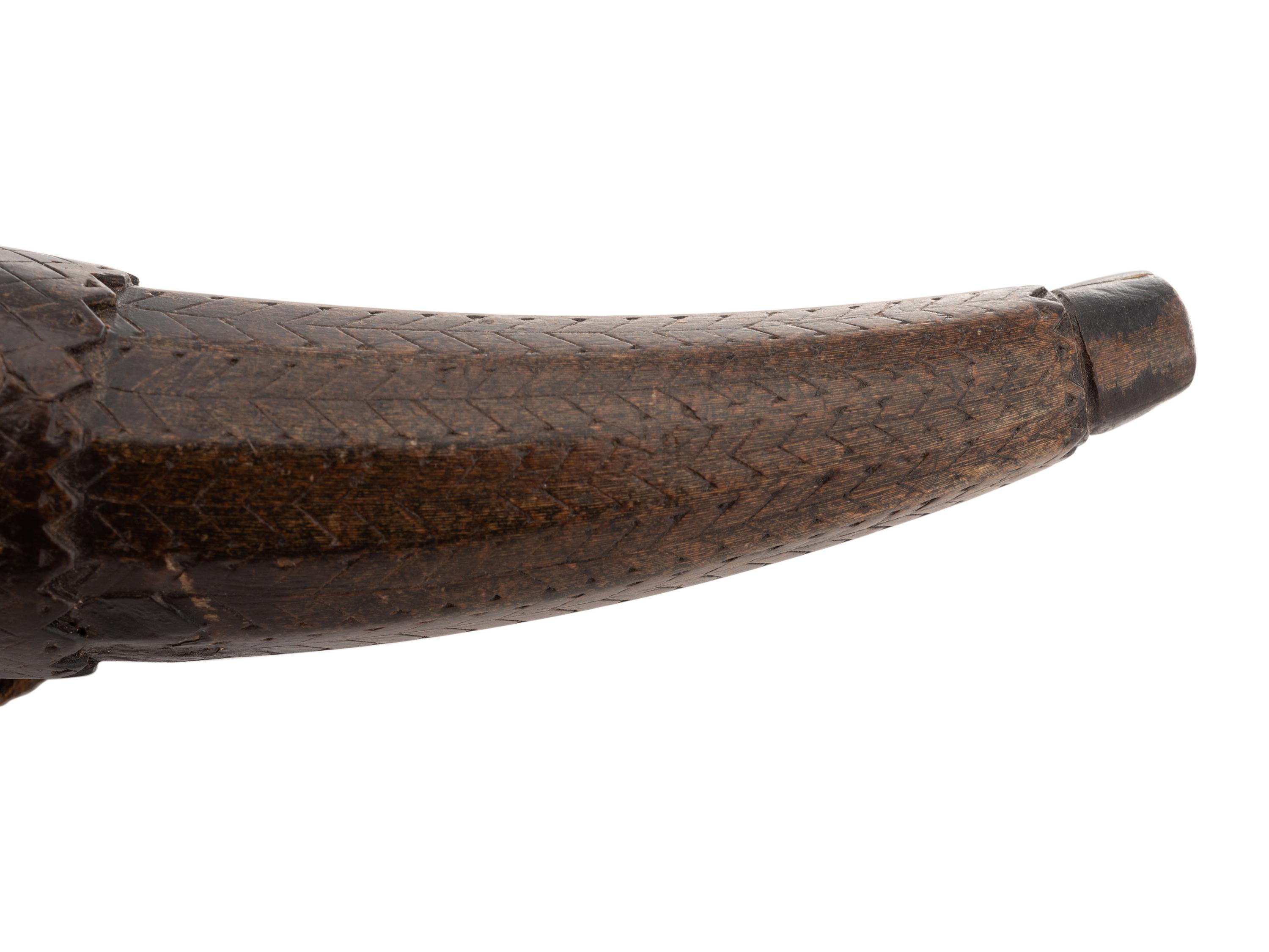 Pair of Early Mexican or Southwestern Powder Horns