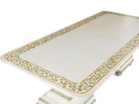 A Contemporary Painted Pedestal Dining Table