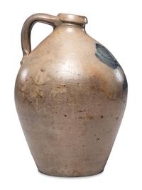 An A & J. H. Rhodes Two-Gallon Floral Decorated Jug