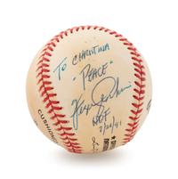 A Group of Four Chicago Cubs Signed Baseballs Including Ernie Banks, Fergie Jenkins, Sammy Sosa and Billy Williams