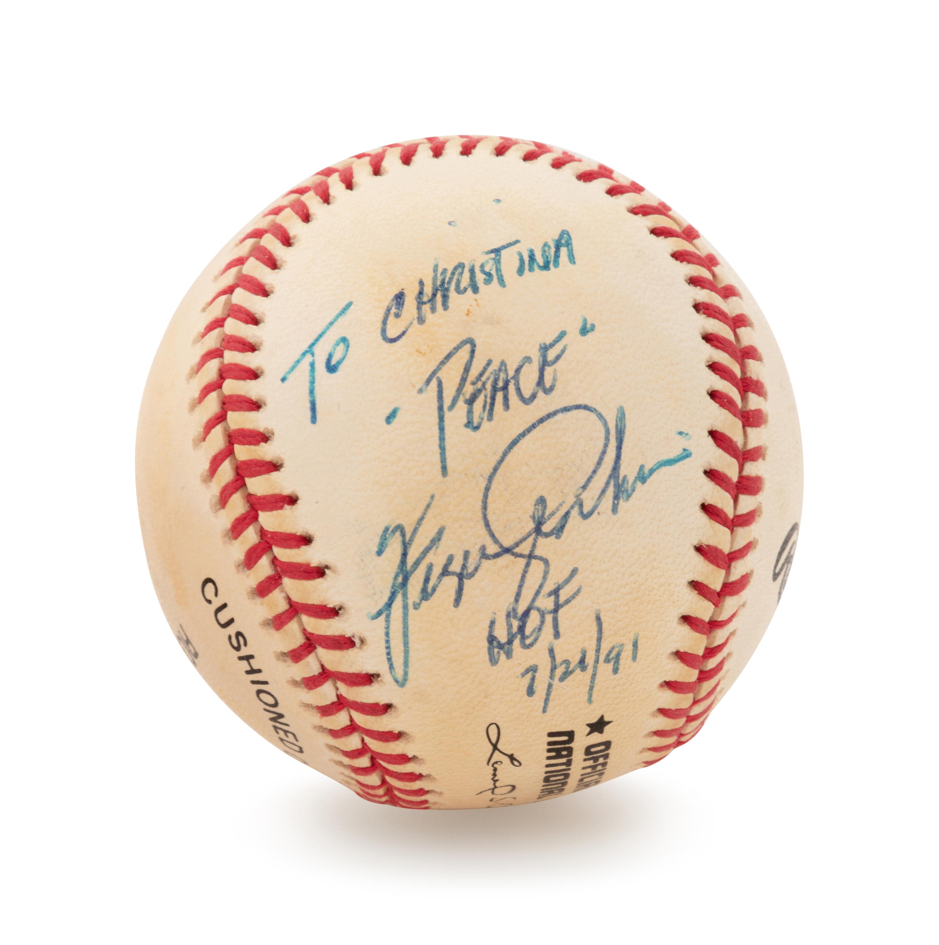 A Group of Four Chicago Cubs Signed Baseballs Including Ernie Banks, Fergie Jenkins, Sammy Sosa and Billy Williams