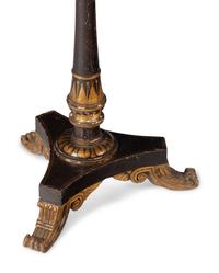 A Regency Grain-Painted and Parcel Gilt Table