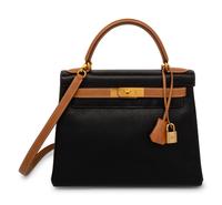 Hermès Kelly Retourne 25 in Bicolor Calfskin, 1994