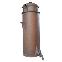 A Copper and Iron Vessel, Lisotto Grappa Distillery 14" W x 17.5" D x 34.5" H — Italy, 20th Century