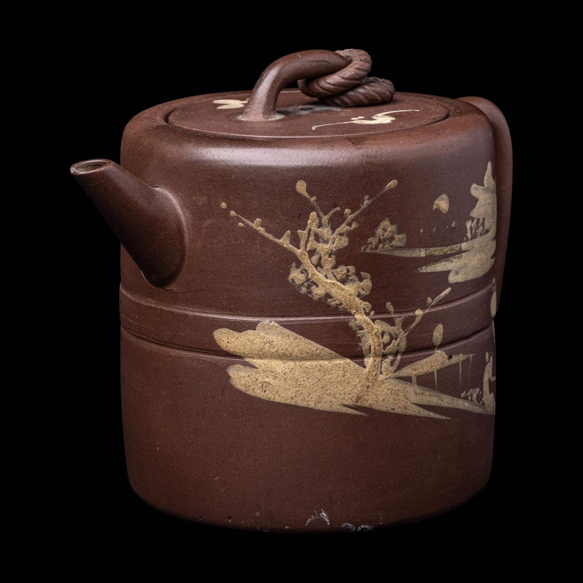 A Chinese Yixing Stoneware Covered Teapot
