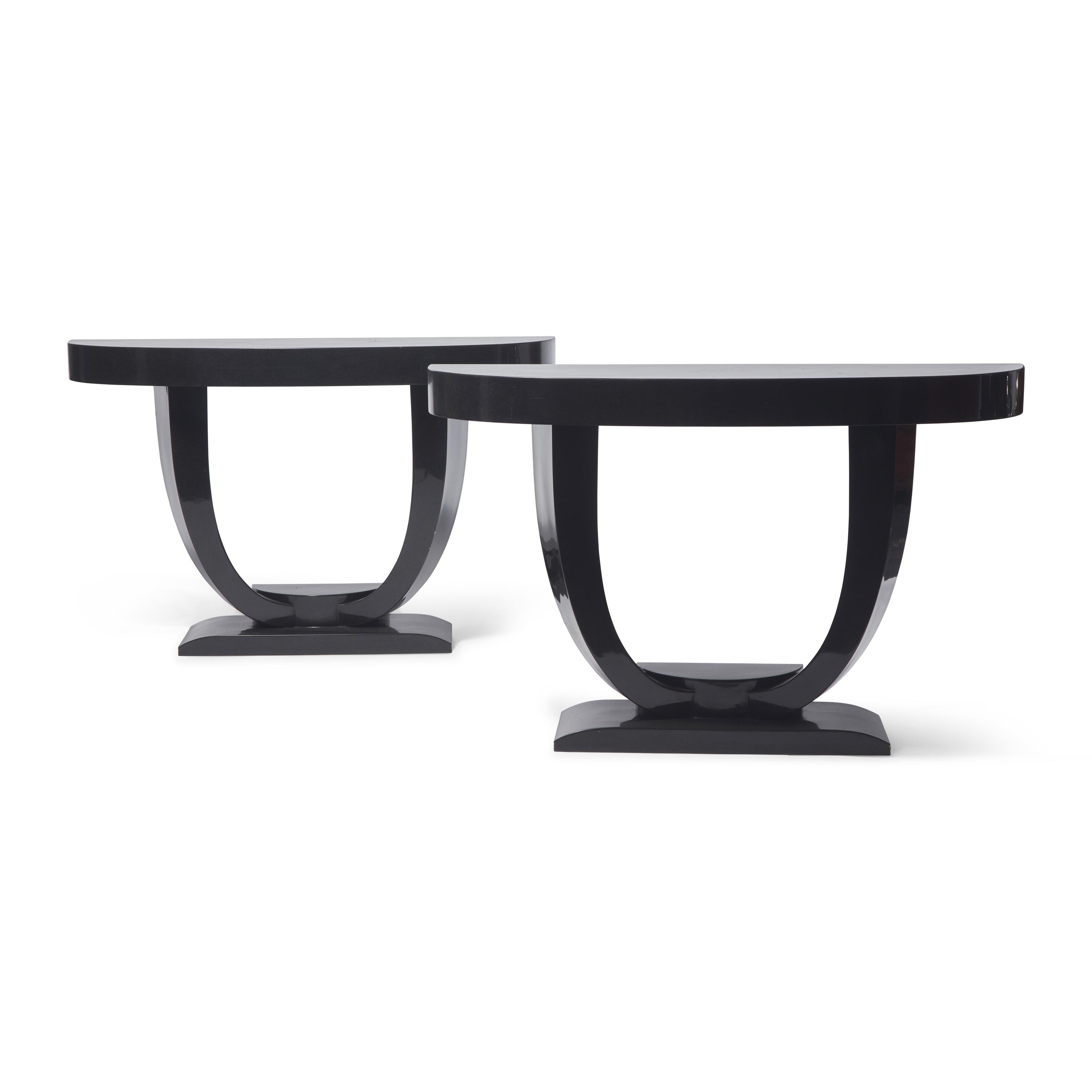 Karl Springer (American, 1931–1991) — Pair of Console Tables