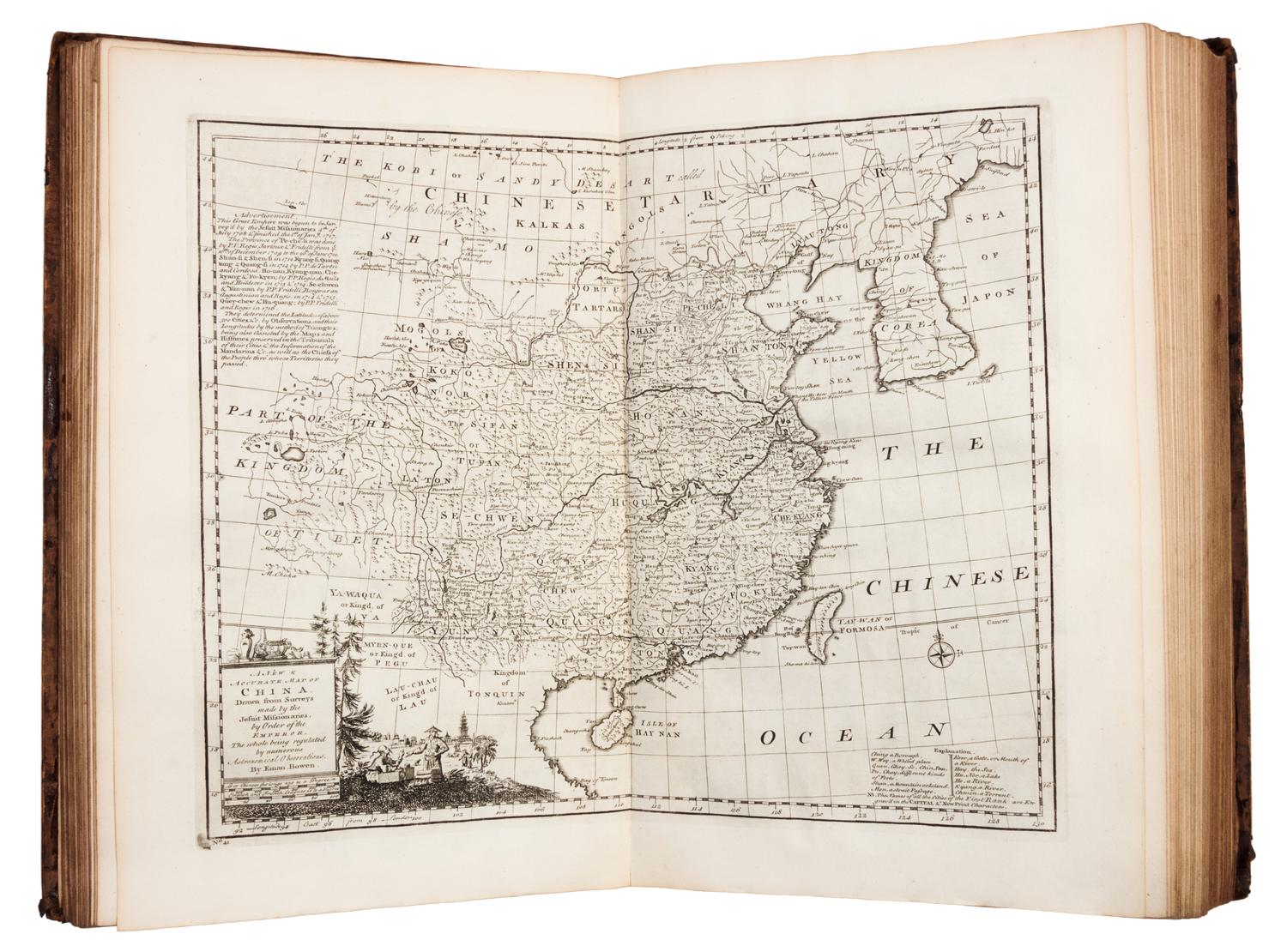BOWEN, Emmanuel (d.1767). A Complete System of Geography. London: William Innys et al, 1744-1747.