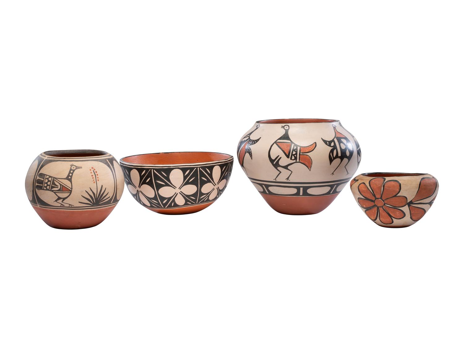 Group of Kewa Pottery Jars