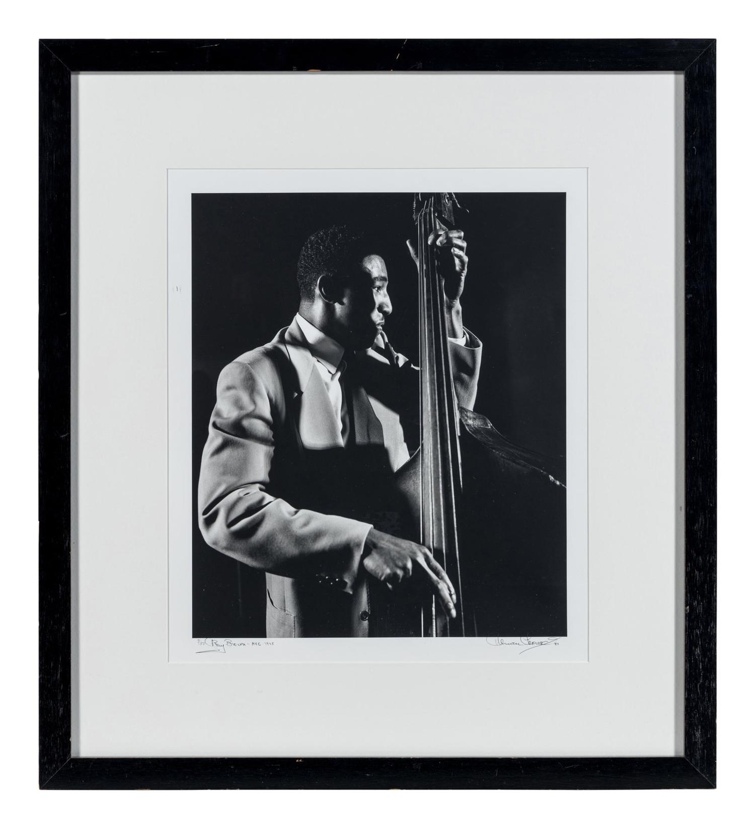 Herman Leonard (1923-2010) Ray Brown, New York City, 1948