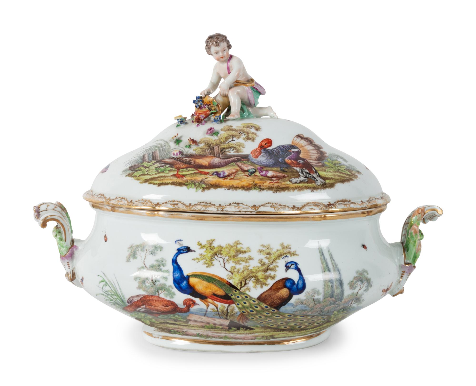 A Meissen Porcelain Soup Tureen