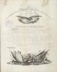 [MEXICAN-AMERICAN WAR]. POLK, James K. (1795-1849). Document signed ("James K. Polk"), as President of the United States. Washington, D.C., 19 July 1848.