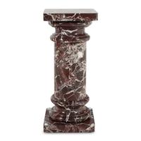 A Rosso Levanto Marble Pedestal