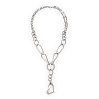 Diamond and White Gold Heart Necklace