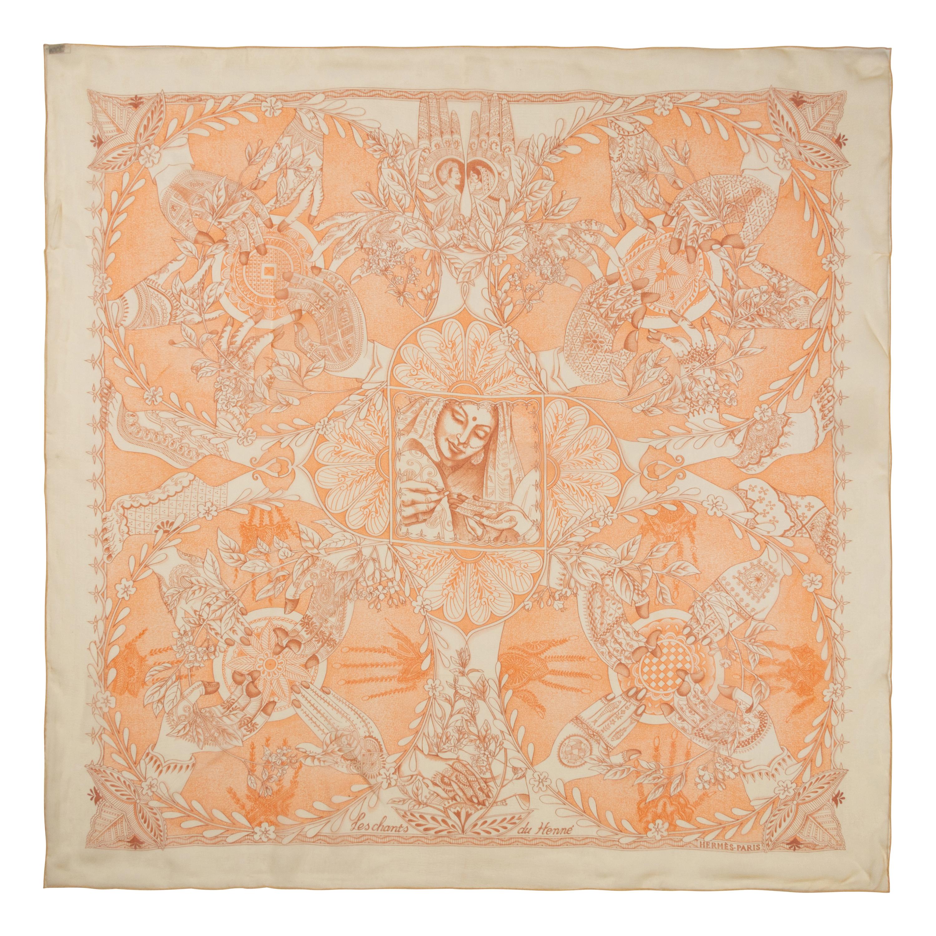 Three Hermès 90cm Silk Chiffon Scarves