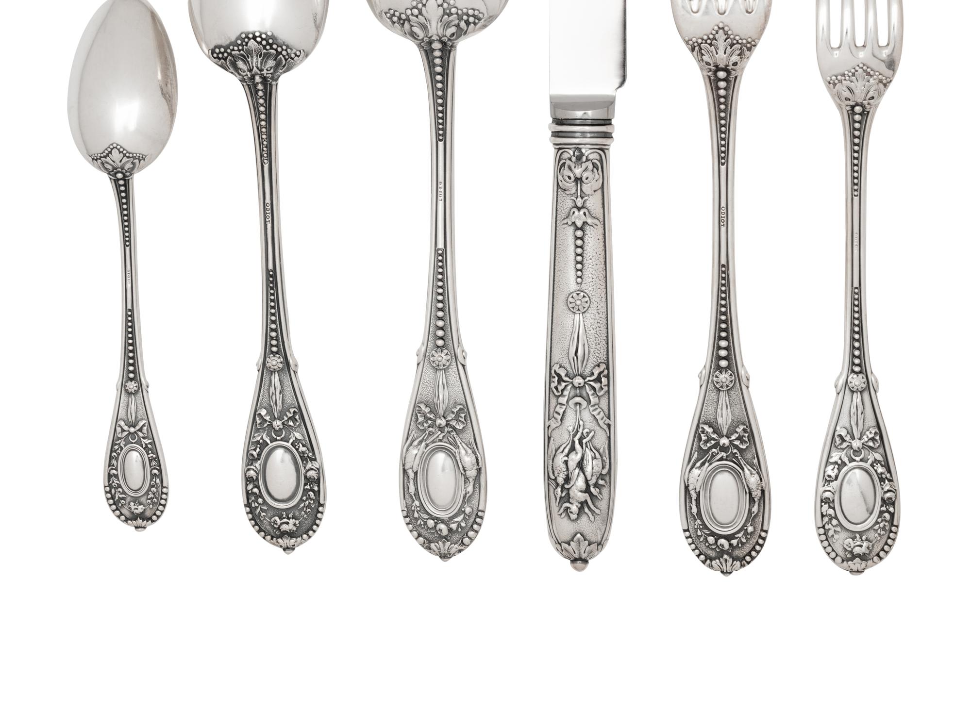 A French Silver Flatware Service
