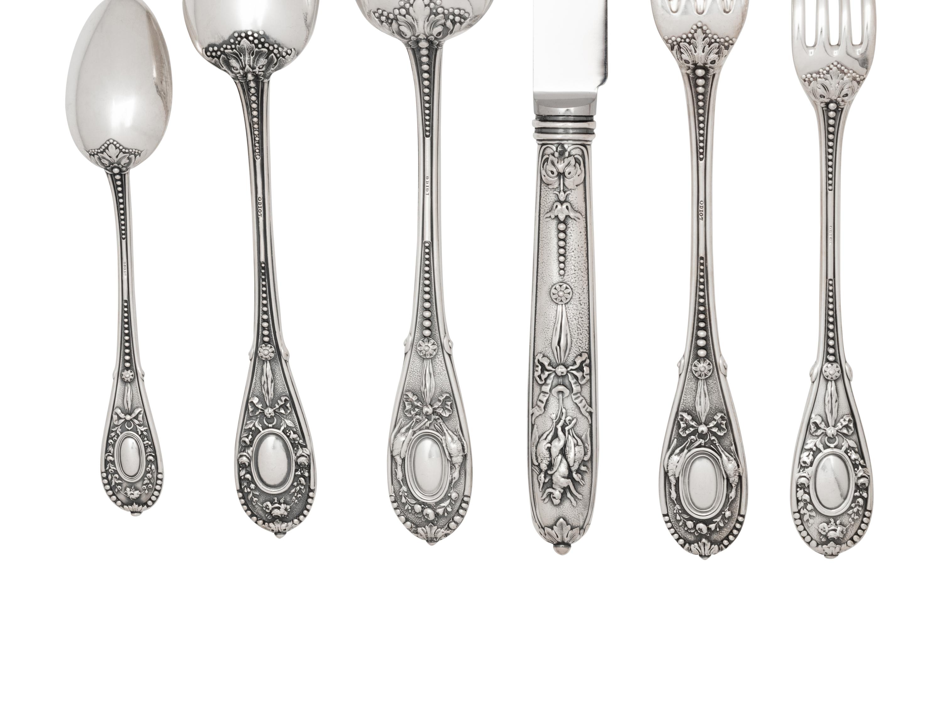 A French Silver Flatware Service