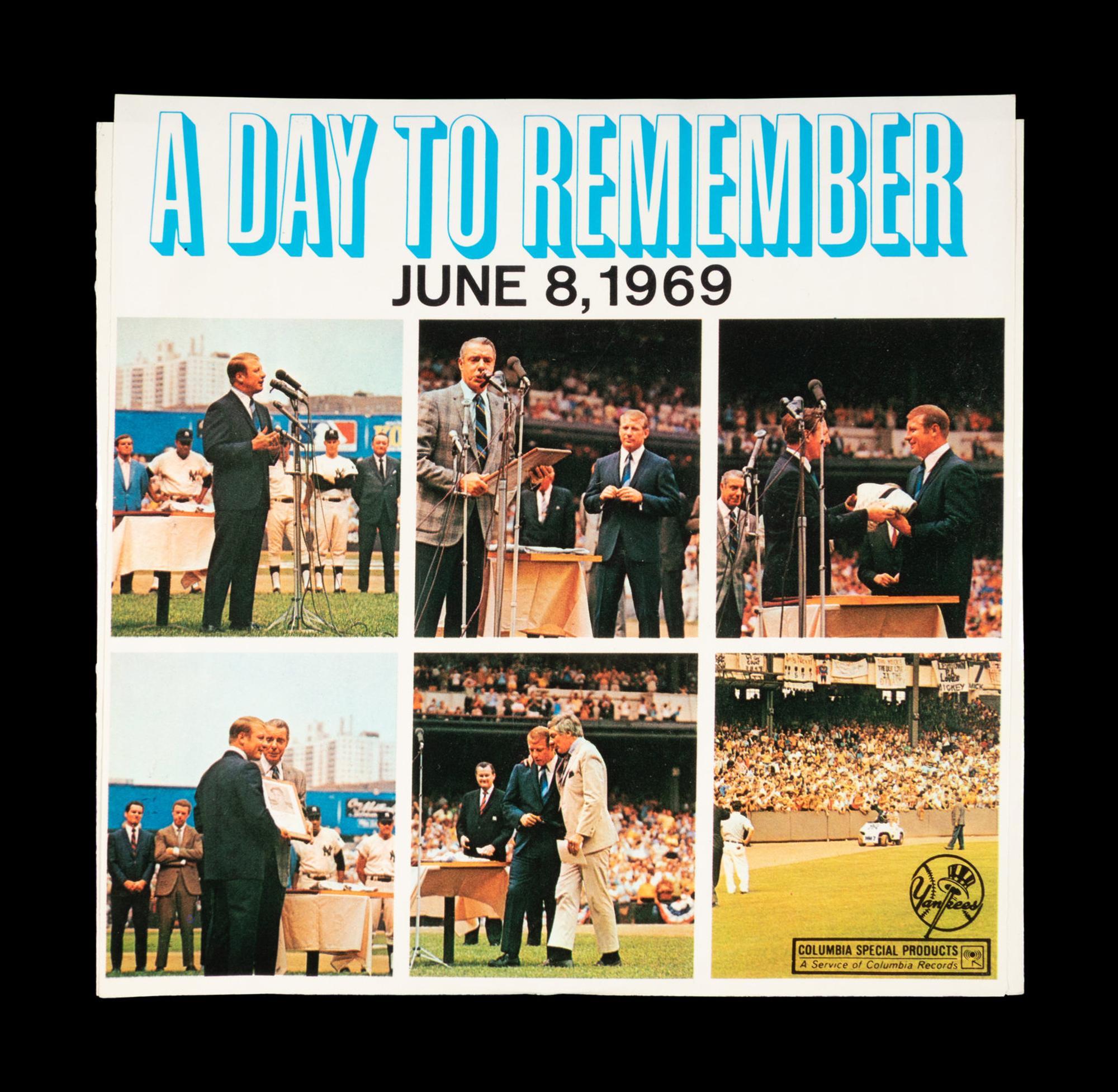 A Group of Three New York Yankees Mickey Mantle Yankee Stadium Items,