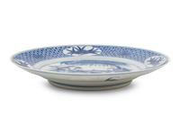 A Blue and White Porcelain Plate