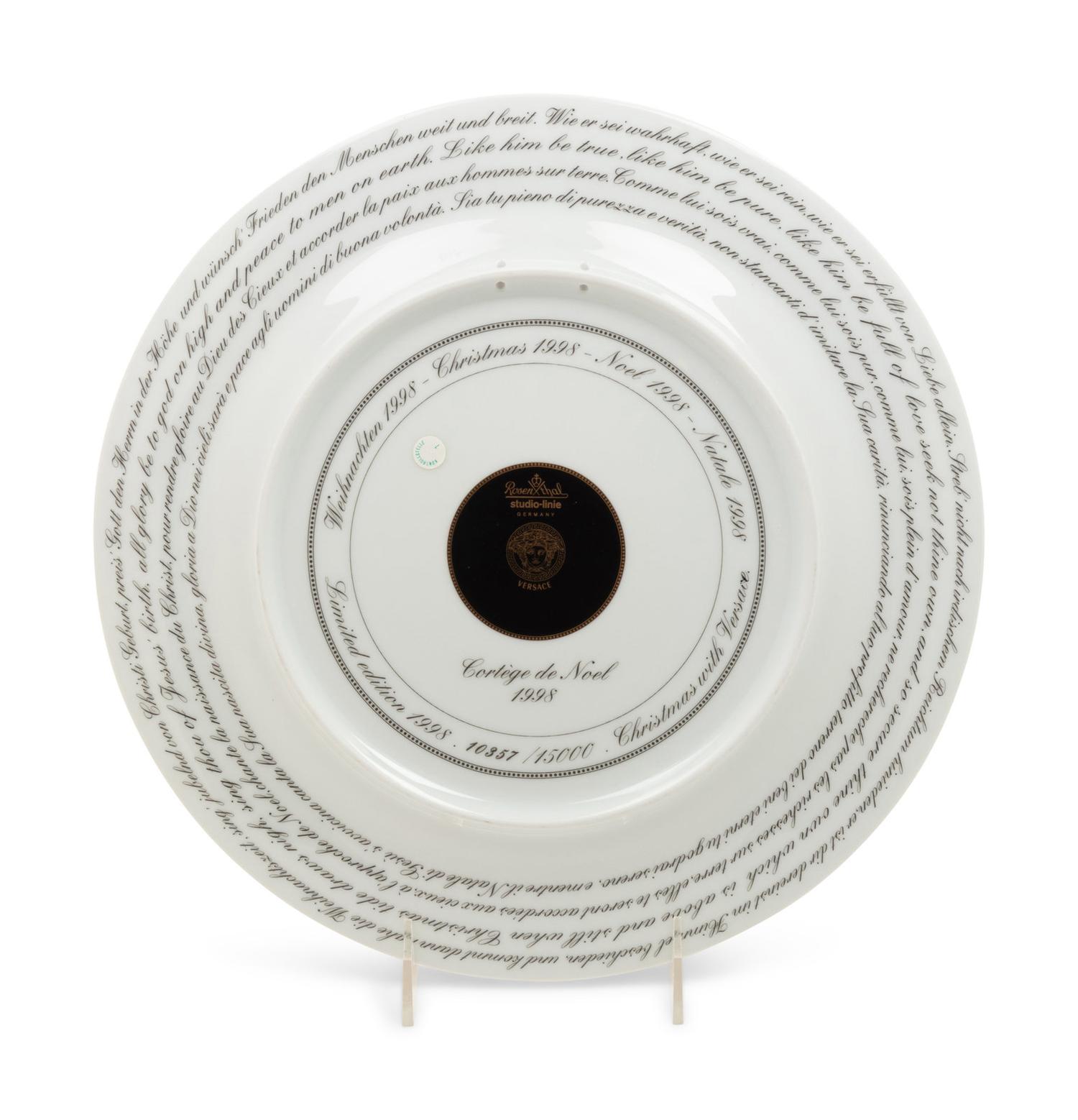 A Set of Twelve Versace Porcelain Plates