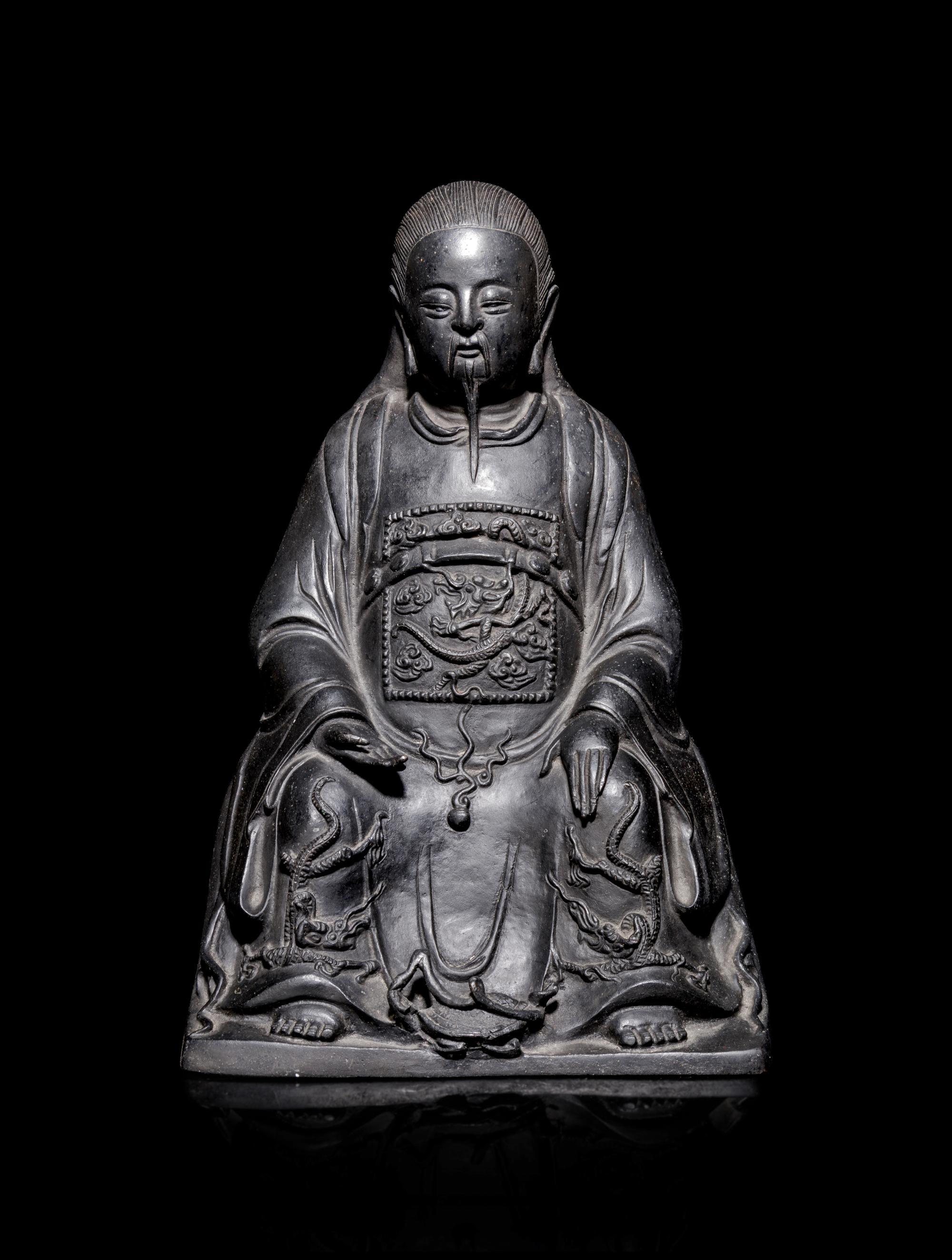 A Chinese Bronze Figure of Zhenwu