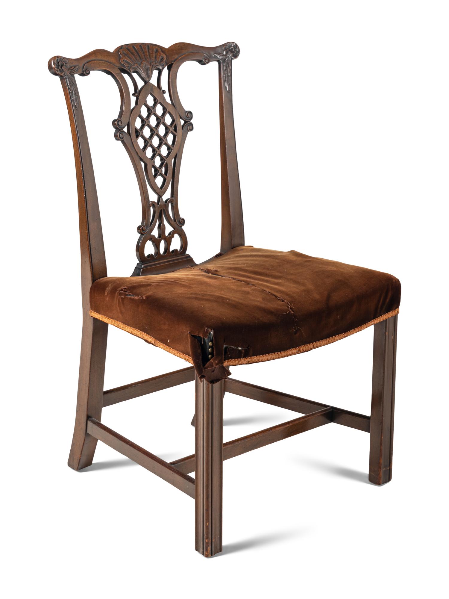 A Set of Four George III Mahogany Dining Chairs