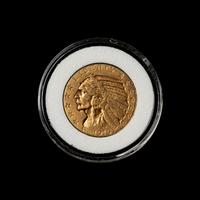 A 1915 Indian Head $5 Gold Coin