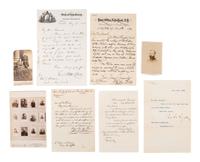 [CIVIL WAR]. Extensive collection of photographs, correspondence, ribbons, and medals associated with the life, service, and political career of Brigadier General John Cleveland Robinson, including his Colt revolver.