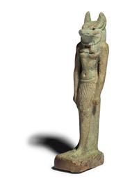 An Egyptian Faience Anubis