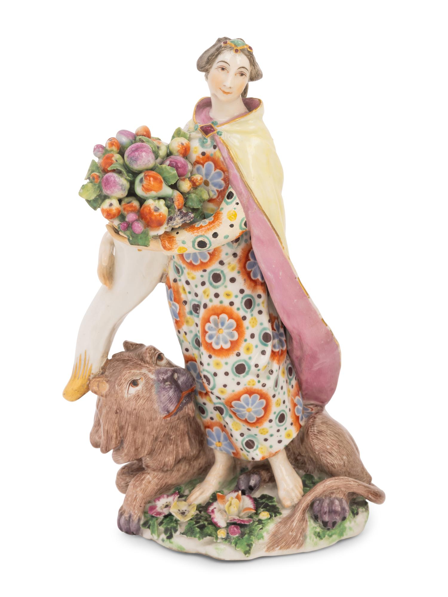 A Set of Four Chelsea Porcelain Figures Allegorical of the Elements