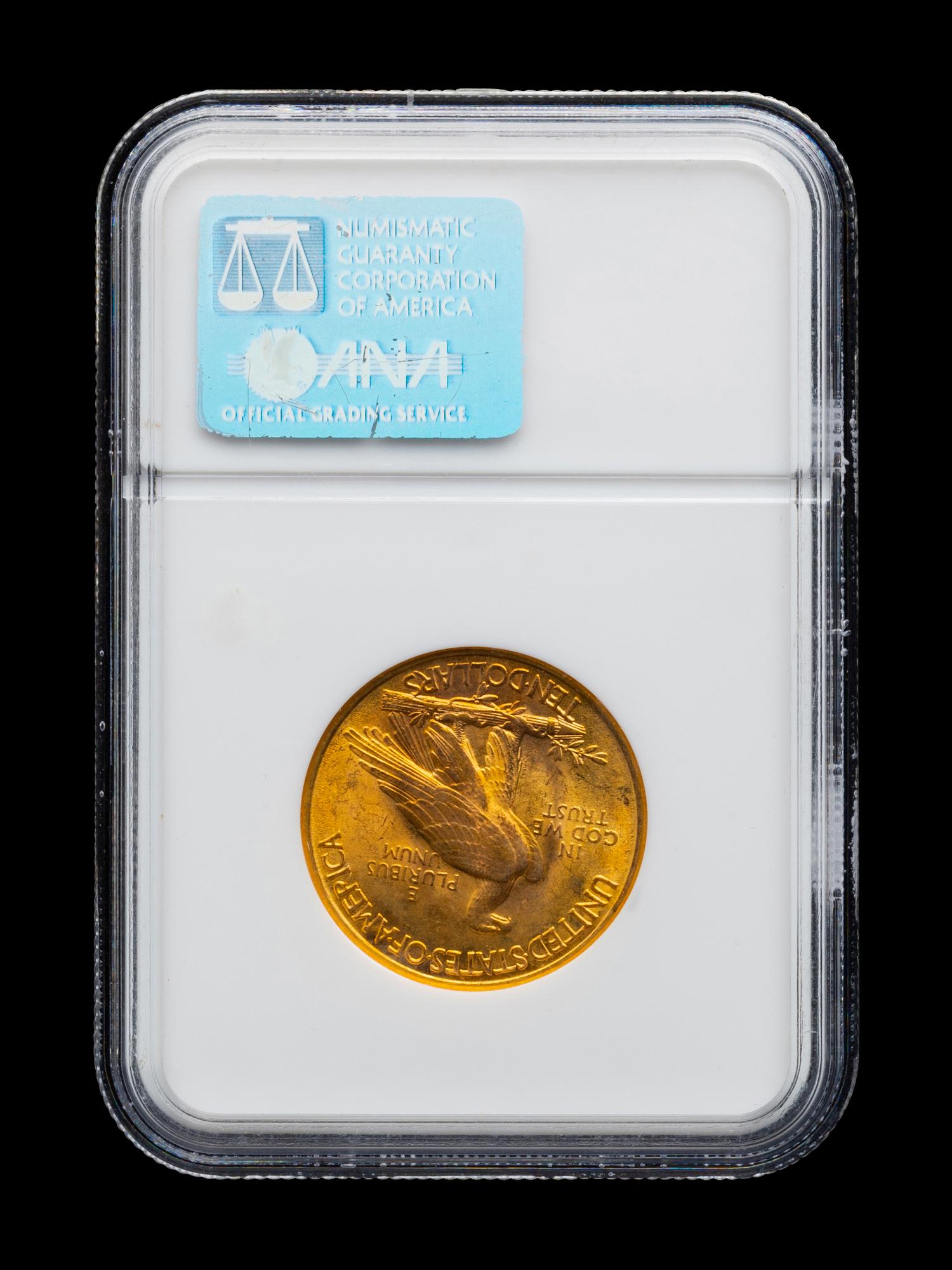 A 1932 Indian Head $10 Gold Coin (NGC MS63)