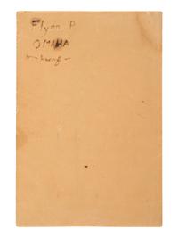 [SPORTS]. Hall Co., photographers. Half plate tintype proof of Chicago White Stockings pitcher, "Jocko" Flynn. Goodwin & Co., ca 1888.