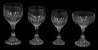 A Collection of Baccarat Stemware Height of tallest 7 inches. — 20TH CENTURY