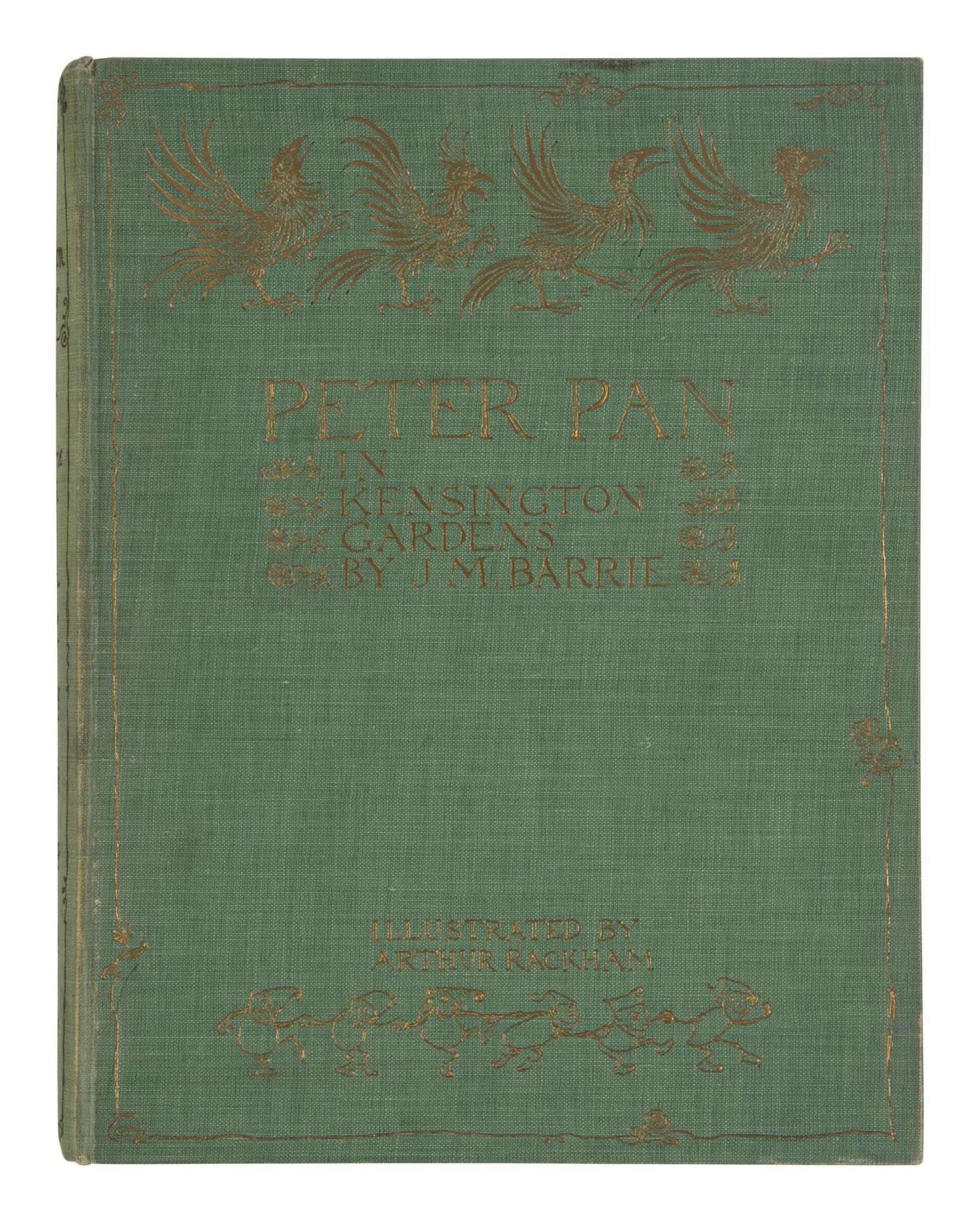 [RACKHAM, Arthur (1867-1939), illustrator]. BARRIE, James Matthew (1860-1937). Peter Pan in Kensington Gardens . London: Hodder & Stoughton, 1906.