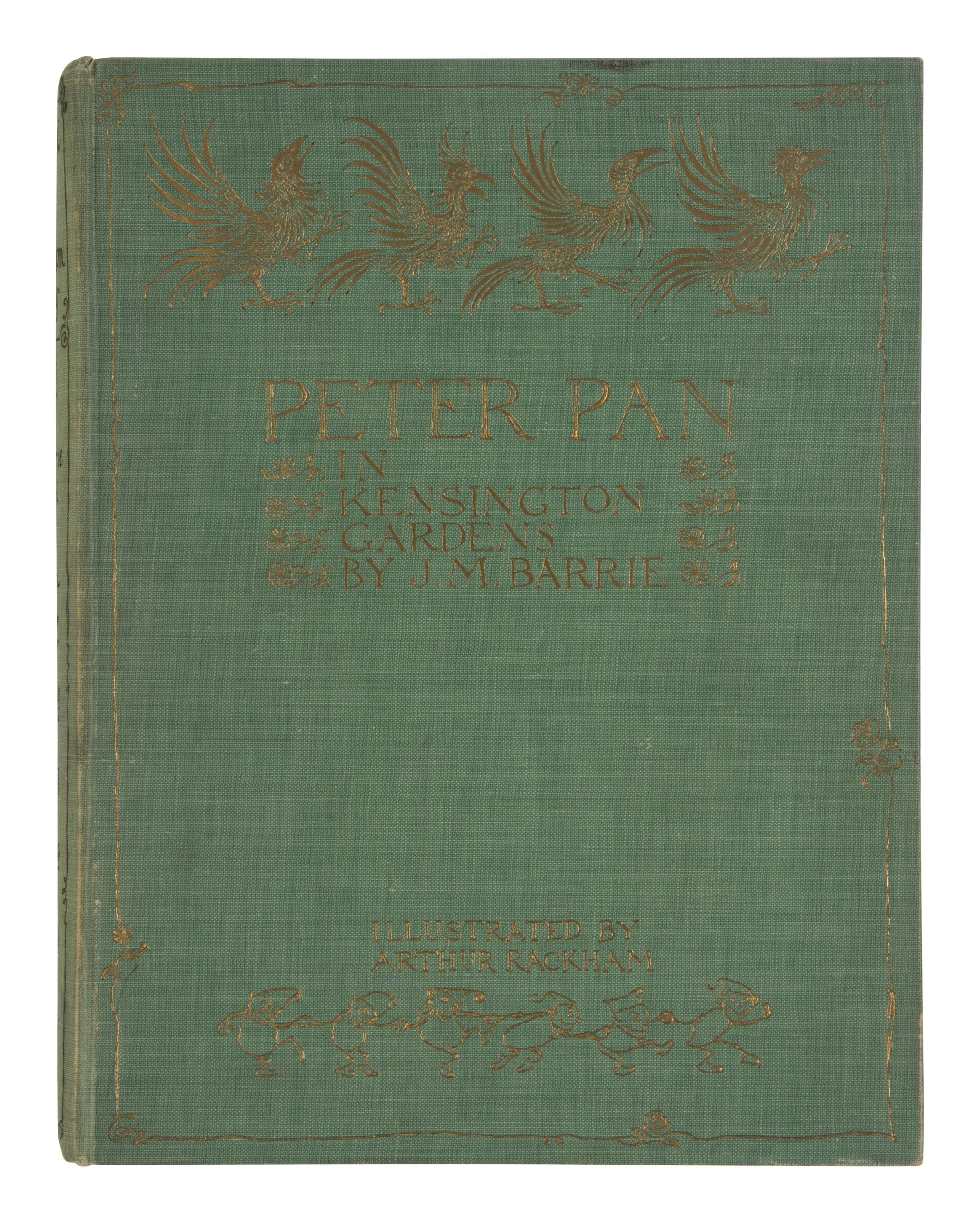 [RACKHAM, Arthur (1867-1939), illustrator]. BARRIE, James Matthew (1860-1937). Peter Pan in Kensington Gardens . London: Hodder & Stoughton, 1906.