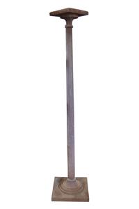 A Cast Iron Lamp Pole 15" W x 15" D x 72.5" H — United States, Circa 1900