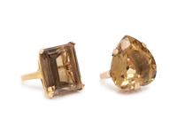 COLLECTION OF GEMSTONE RINGS