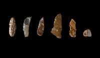 Six Neolithic Flint Blades