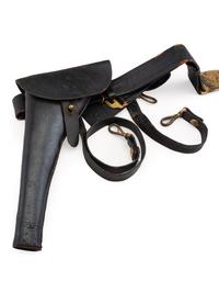 [CIVIL WAR]. Sword belt equipped with Model 1851 enlisted sword belt plate and holster.