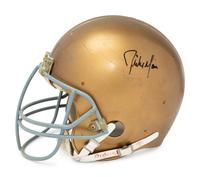 A Game Used / Issued Notre Dame Riddell Football Helmet,