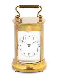 An American Brass Carriage Clock