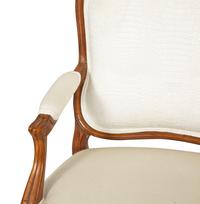 A Pair of Louis XV Style Beechwood Fauteuils