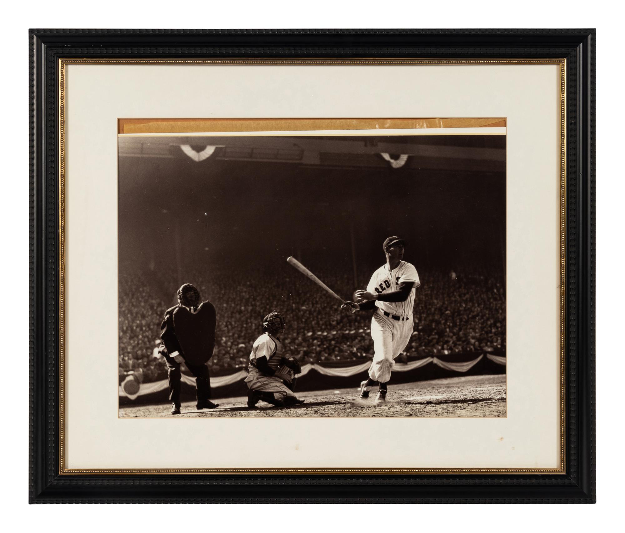 A Group of Five Large Scale Photographs Depicting Baseball Players Formerly Displayed at Mike Ditka’s Restaurant